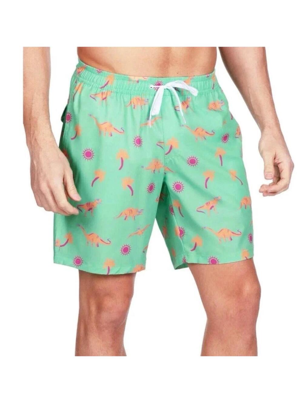 NWT Tipsy Elves Dinosaur Desert Swim Trunks Size XXL